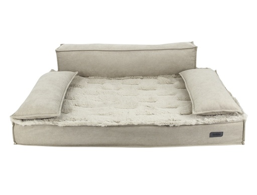 [NB61699] Orthopedische Comfortbank vierkant "NUKA" l x b x h: 92 x 65 x 10 cm beige
