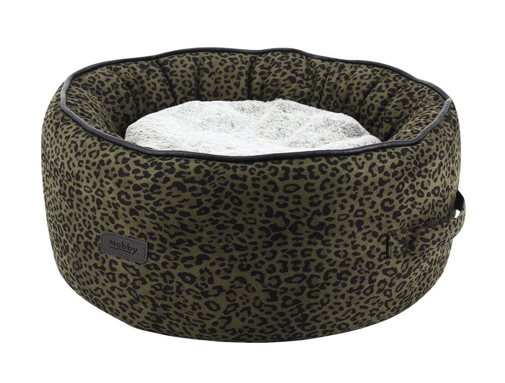 Grot "LEO" d x h:  45 x 19 cm leopard bruin