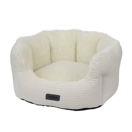 [NB61736] Comfortbed ovaal "KAMBA" l x b x h: 45 x 40 x 19 cm beige