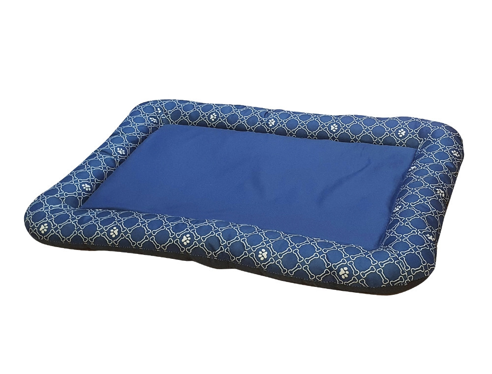 Mat vierkant Klassiek "JUKU" l x b x h: 103 x 76 x 5 cm blauw