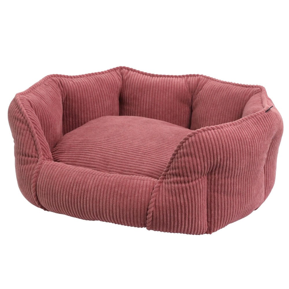 Comfortbed ovaal "SALIA" l x b x h: 65 x 57 x 22 cm berry
