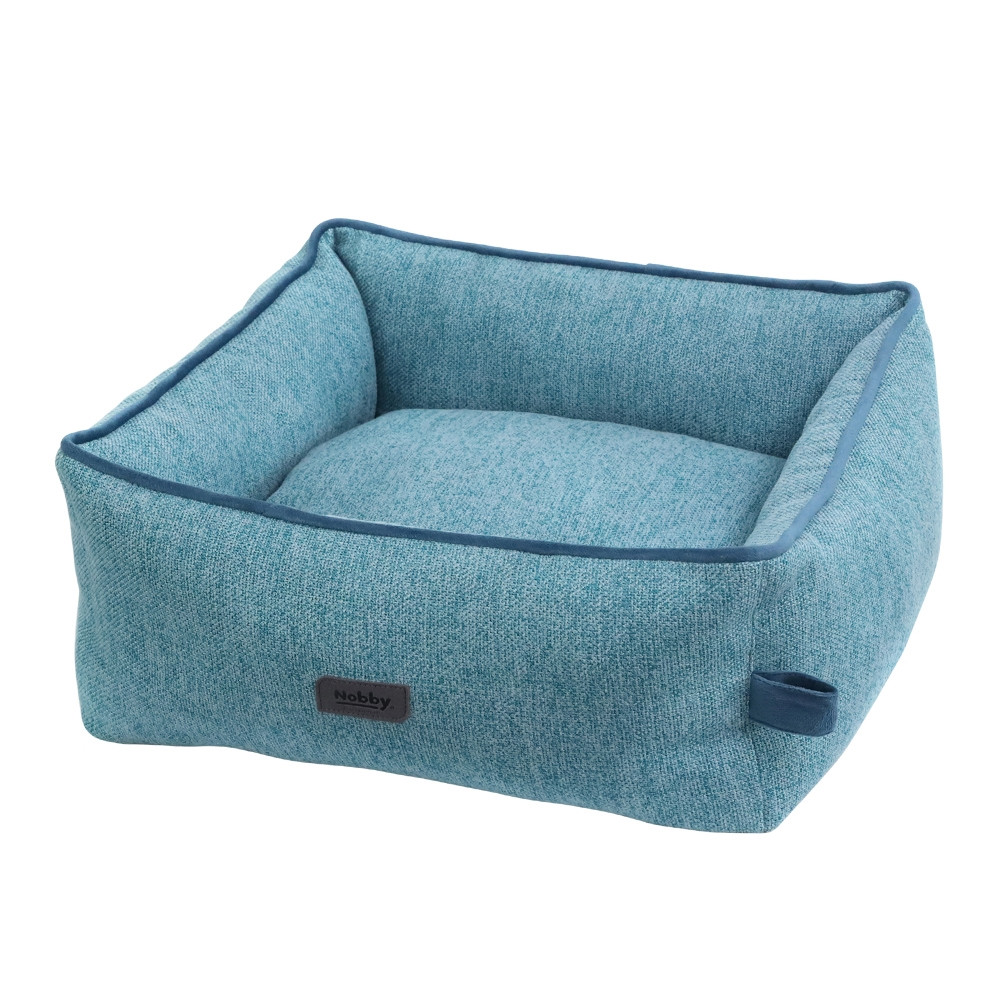 Comfortbed vierkant "LINOU" l x b x h: 75 x 60 x 23 cm blauw