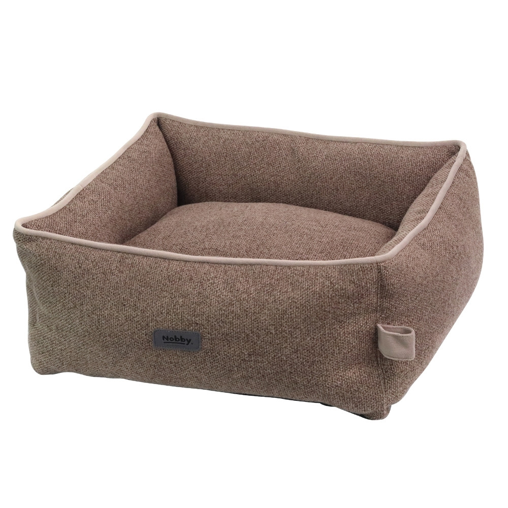 Comfortbed vierkant "LINOU" l x b x h: 45 x 40 x 18 cm bruin