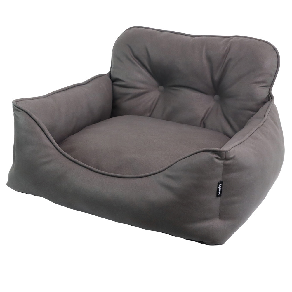 Comfortbed vierkant "ENOCK" l x b x h: 55 x 50 x 20/34 cm donker grijs