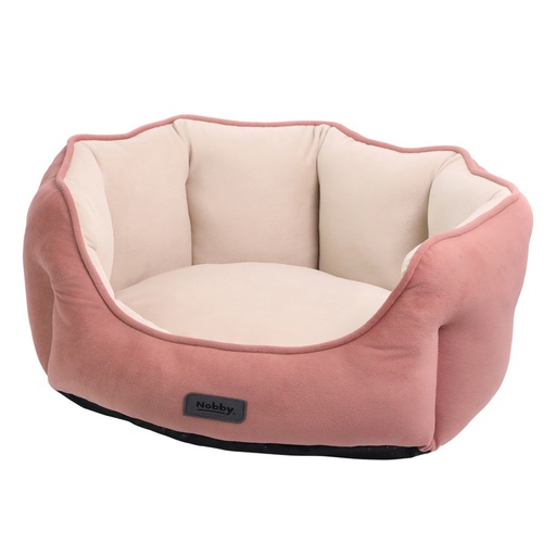 [NB61934] Comfortbed ovaal "MAJID" l x b x h: 65 x 57 x 22 cm peach