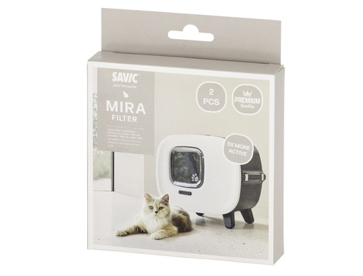 [NB62170] Filter voor kattentoilet "MIRA" 2 st., 12 x 12 cm 