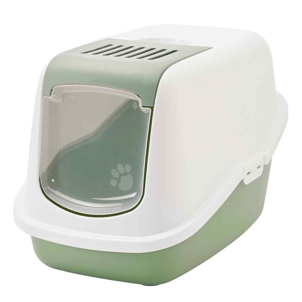 Kattentoilet "Nestor" 56 x 39 x 38,5 cm botanisch groen