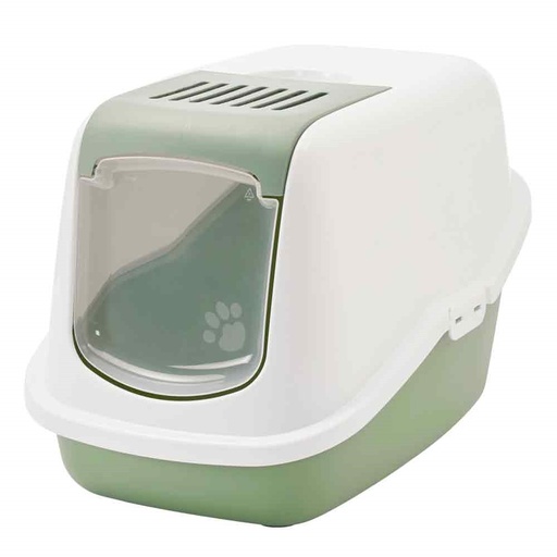 [NB62182] Kattentoilet "Nestor" 56 x 39 x 38,5 cm botanisch groen