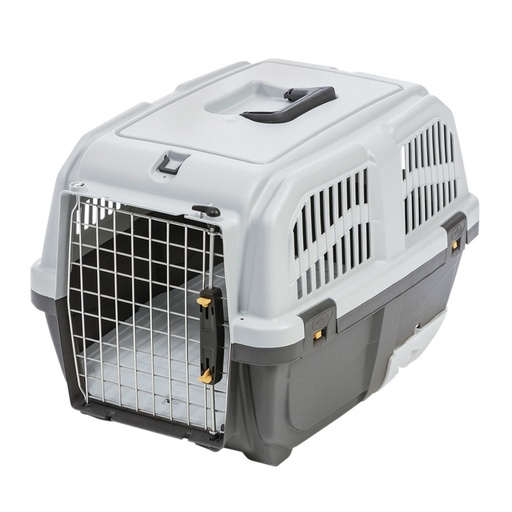 [NB62185] Draagbox "SKUDO 3 CAT TRAVEL" 60 x 40 x 39 cm grijs
