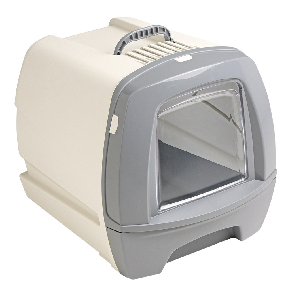 Kattentoilet "80's" 50 x 40 x 42 cm grijs