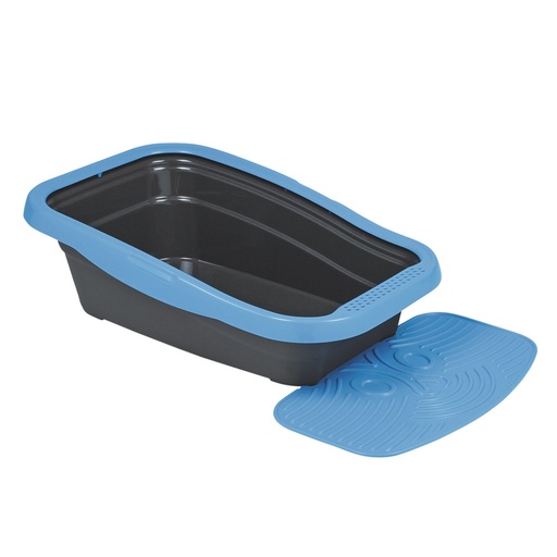 [NB62192] Kattentoilet "NELLA KIT" 56 x 36,5 x 18 cm blauw/grijs