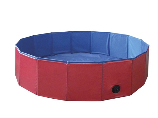 [NB62204] Hondenzwembad S:  80 x 20 cm rood/blauw