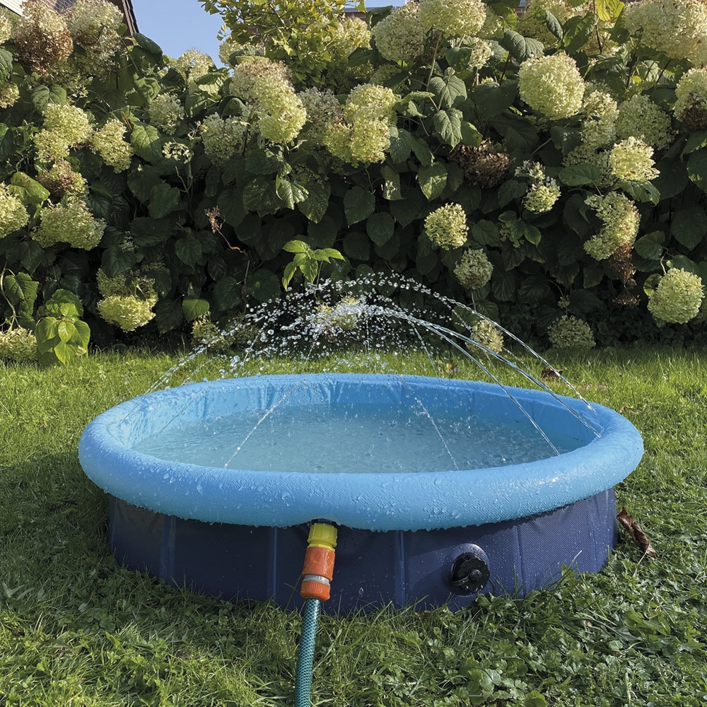 2 in 1 plonsbad  120 cm blauw