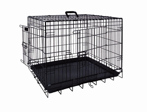 [NB62310] Transportkooi opvoubbaar l x b x h: 56 x 33 x 41 cm zwart