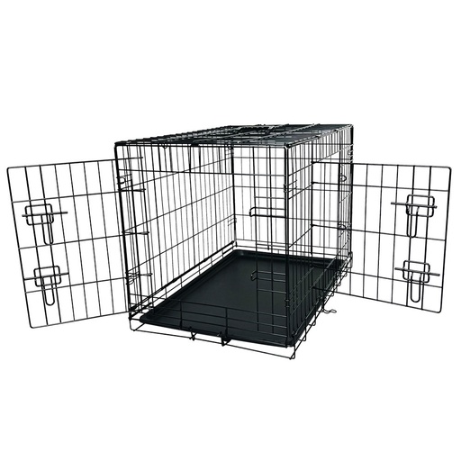 [NB62312] Transportkooi opvoubbaar l x b x h: 78 x 55 x 62 cm zwart