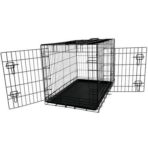 [NB62313] Transportkooi opvoubbaar l x b x h: 93 x 62 x 69 cm zwart