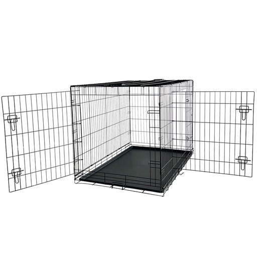 [NB62315] Transportkooi opvoubbaar l x b x h: 116 x 77 x 86 cm zwart