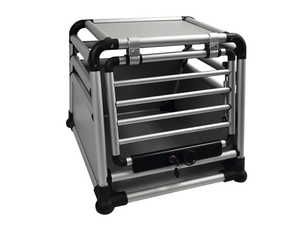 Aluminium autoreisbox "RONDE HOEK" D x b x H: 59 x 55 x 49 cm 