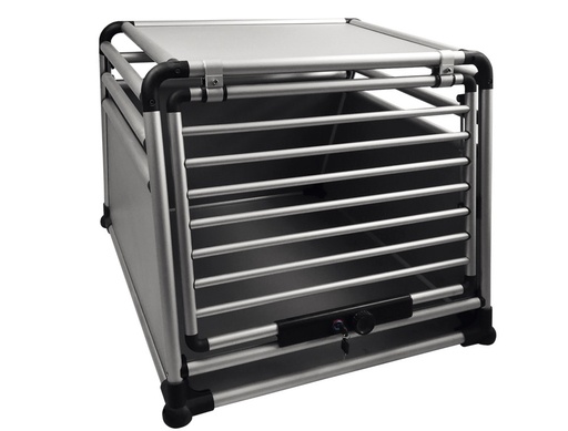 [NB62327] Aluminium autoreisbox "RONDE HOEK" D x b x H: 90 x 80 x 65 cm 