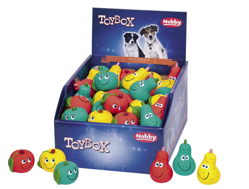 Latexvruchten display 60 st, 5-6 cm 