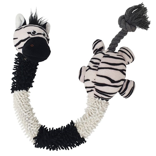 [NB62422] Pluche zebra met touw erin