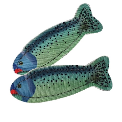 [NB62437] Forel gemaakt van stof met kattenkruid 2 st, 9,5 cm 