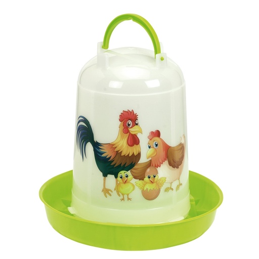 [NB62462] Gevogeltevoerbak HAPPY kunststof 5 L,  27 x 27 cm 