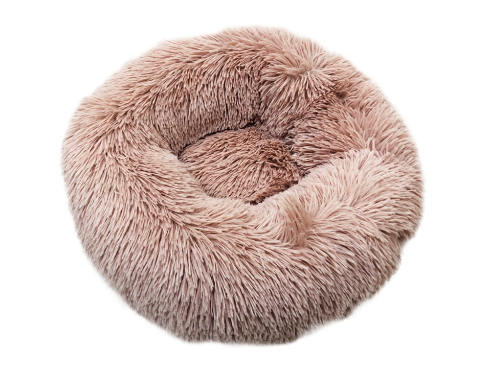 Gezellige beddonut Classic "ESLA" d x h:  110 x 35 cm stoffig roze
