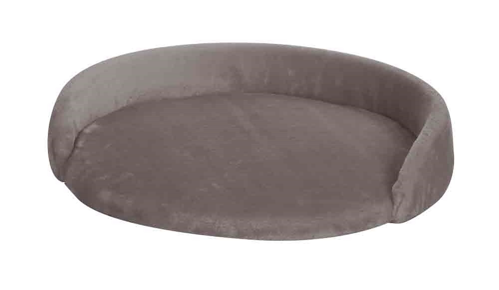 STARSYSTEM Plank rond "DE LUXE" met rand 48 x 10 cm warm grijs