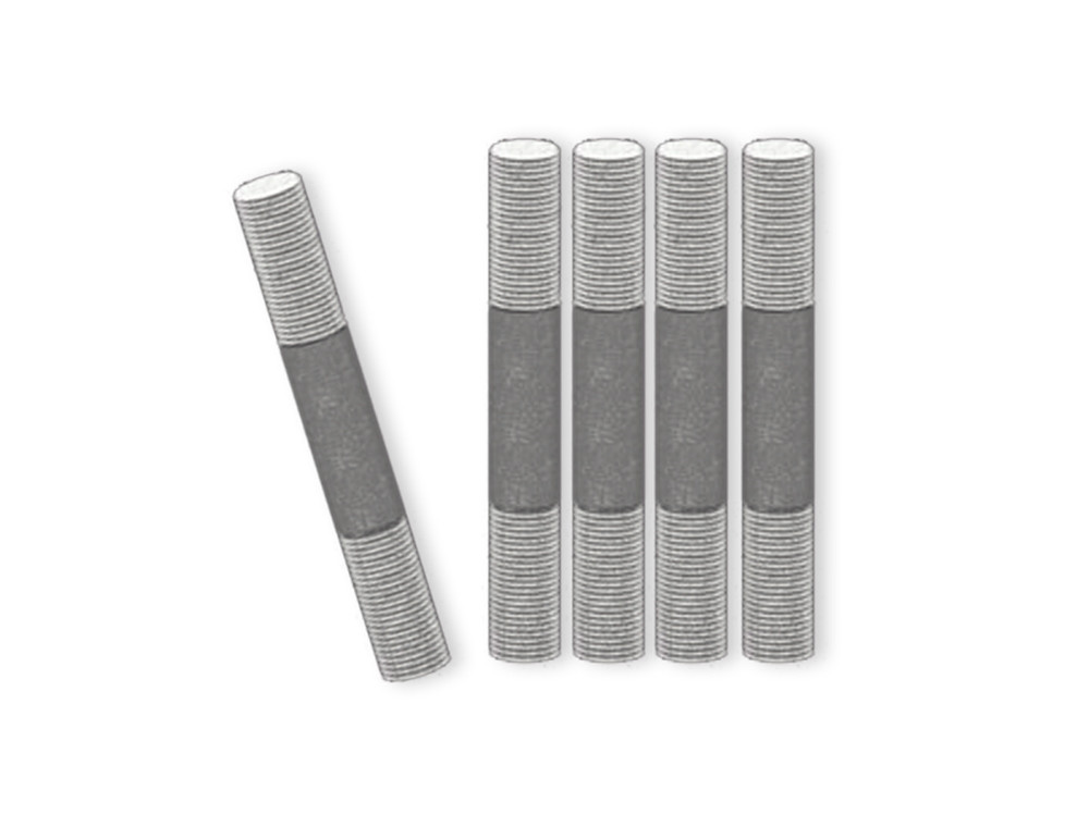STARSYSTEM Dubbelkops grendel "DE LUXE" Set 5 st., 10 x 70 cm 