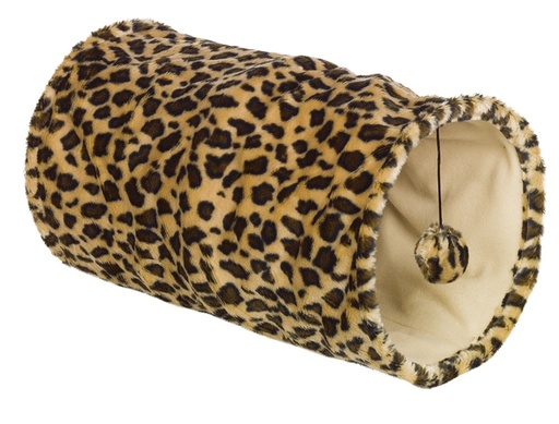 [NB6327121] Pluche tunnels  25 x 50 cm leopard