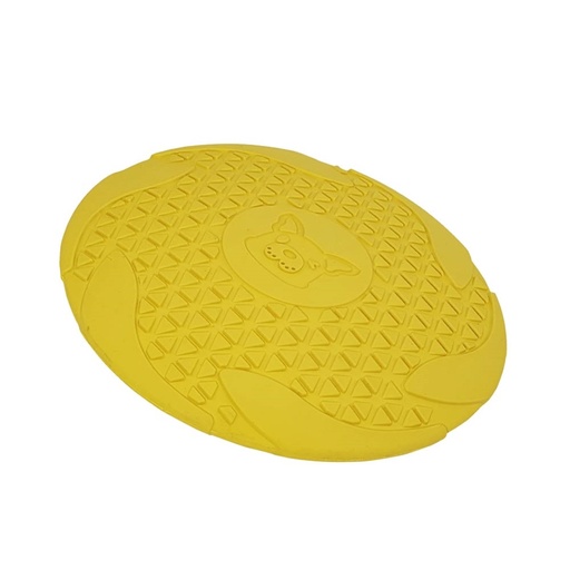 [NB63580] Rubberen vliegschijf  18 cm geel
