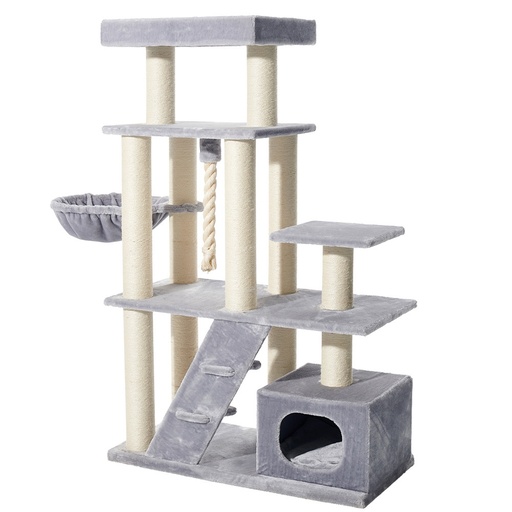 [NB6360001] Kattenkrabber "KILIS" 100 x 50 x 160 cm grijs