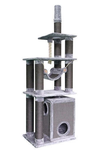 [NB6370901] Kattenkrabber "TELDE"  licht grijs