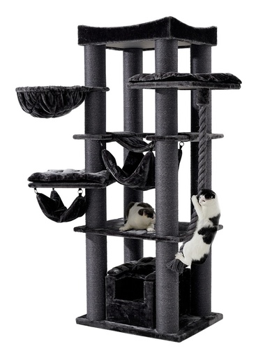 [NB6371328] Kattenkrabber "RUBI"  donker grijs