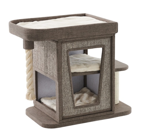 [NB6376588] Krabpaal "ULVI"  bruin linen optics