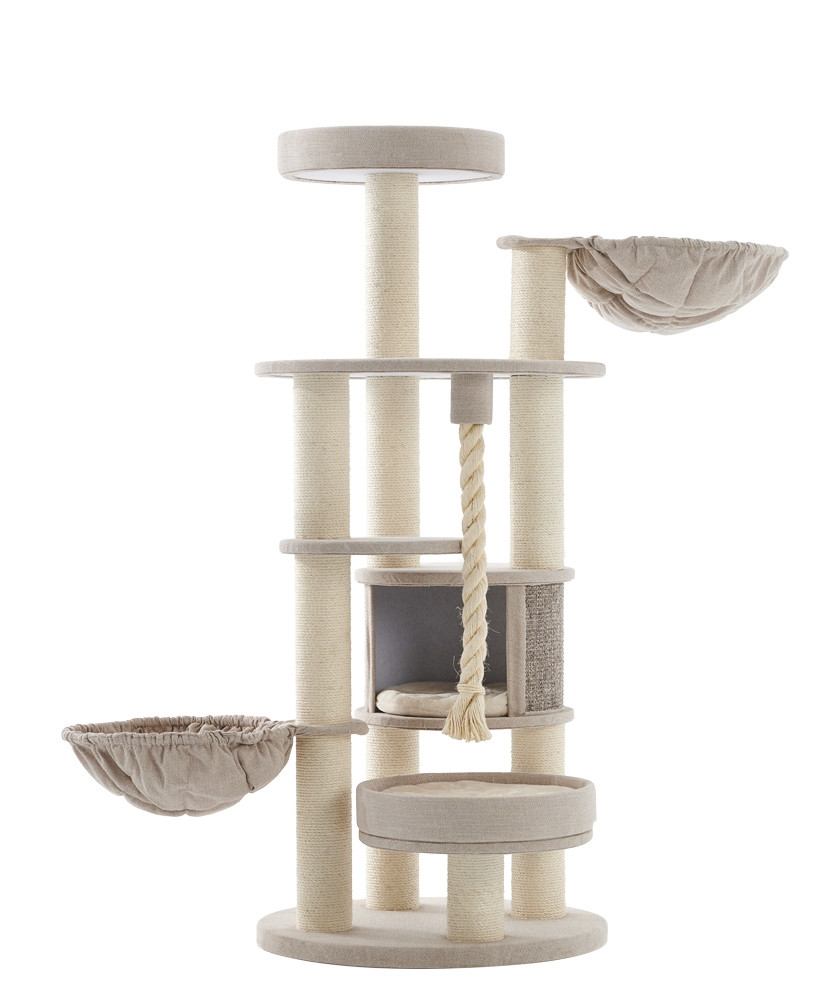 Krabpaal "FIDA"  cream-linen optics