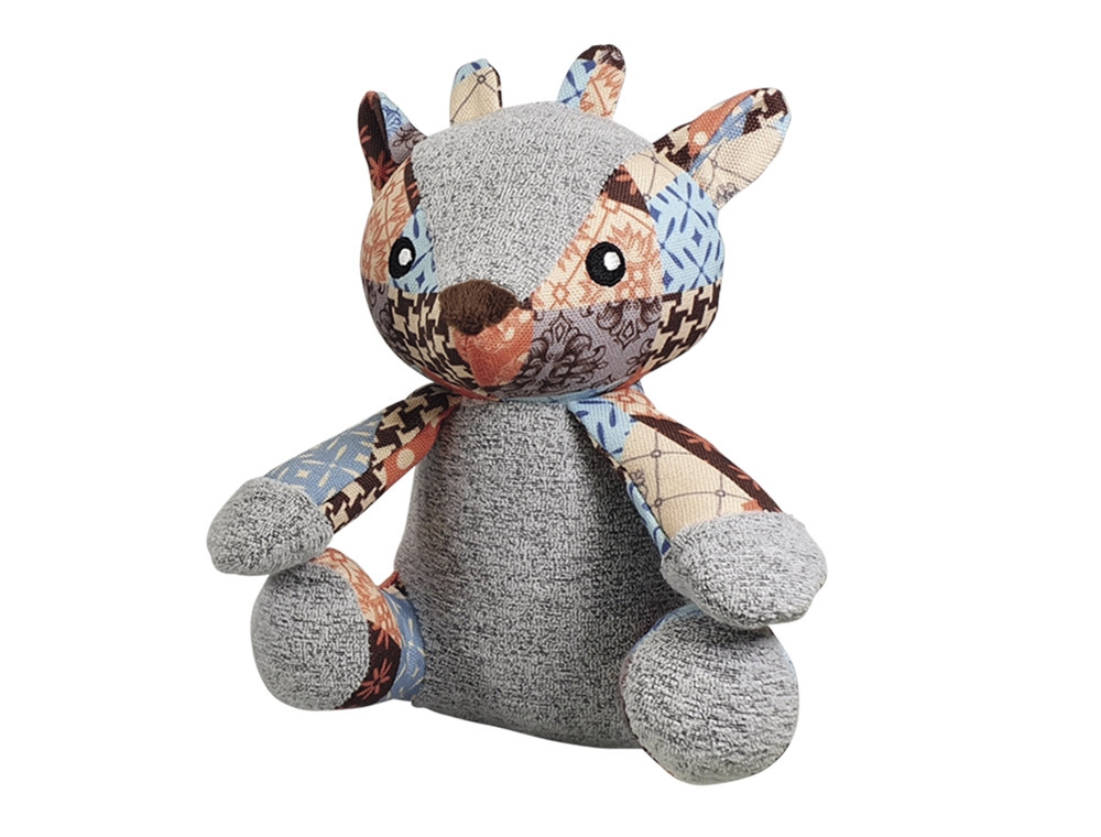 Pluche hert "Patchwork"