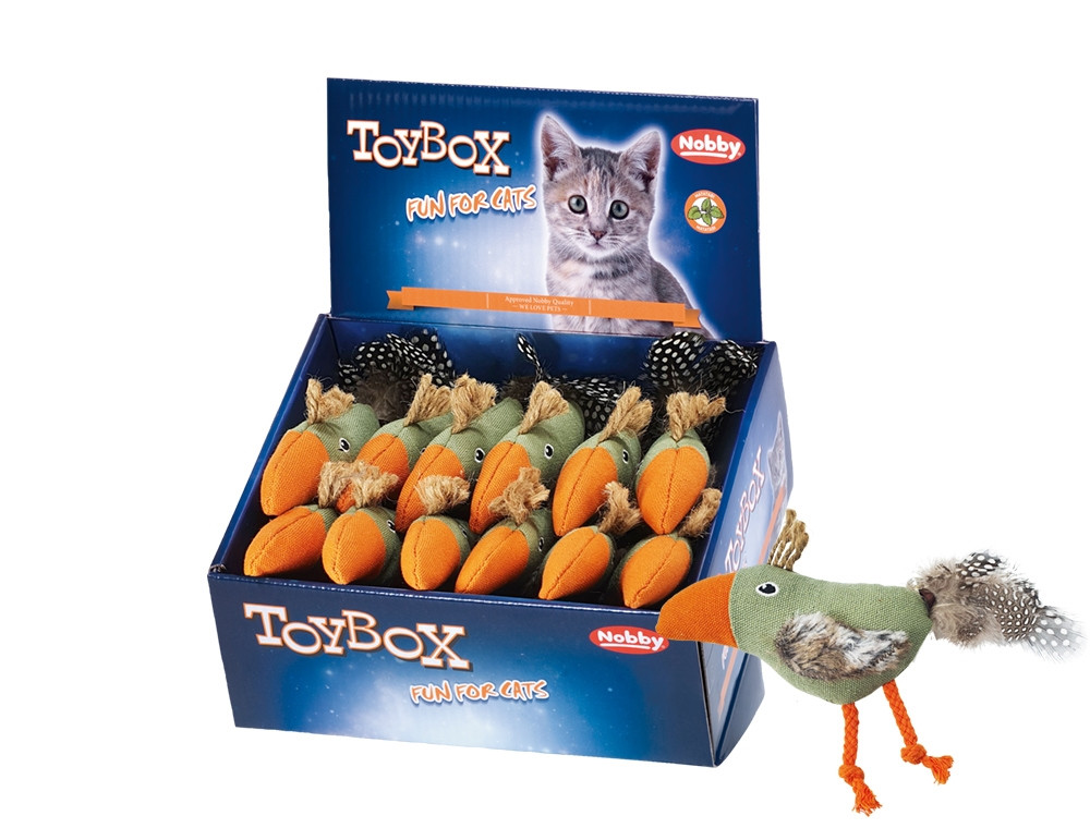 Stoffen vogel met matatabi