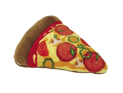 [NB63959] Pluche pizza met kattenkruid 9 cm 