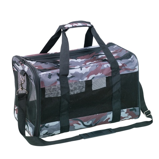 [NB63993] Vervoerder "SILAN" L: 53 x 30 x 30 cm camouflage grijs