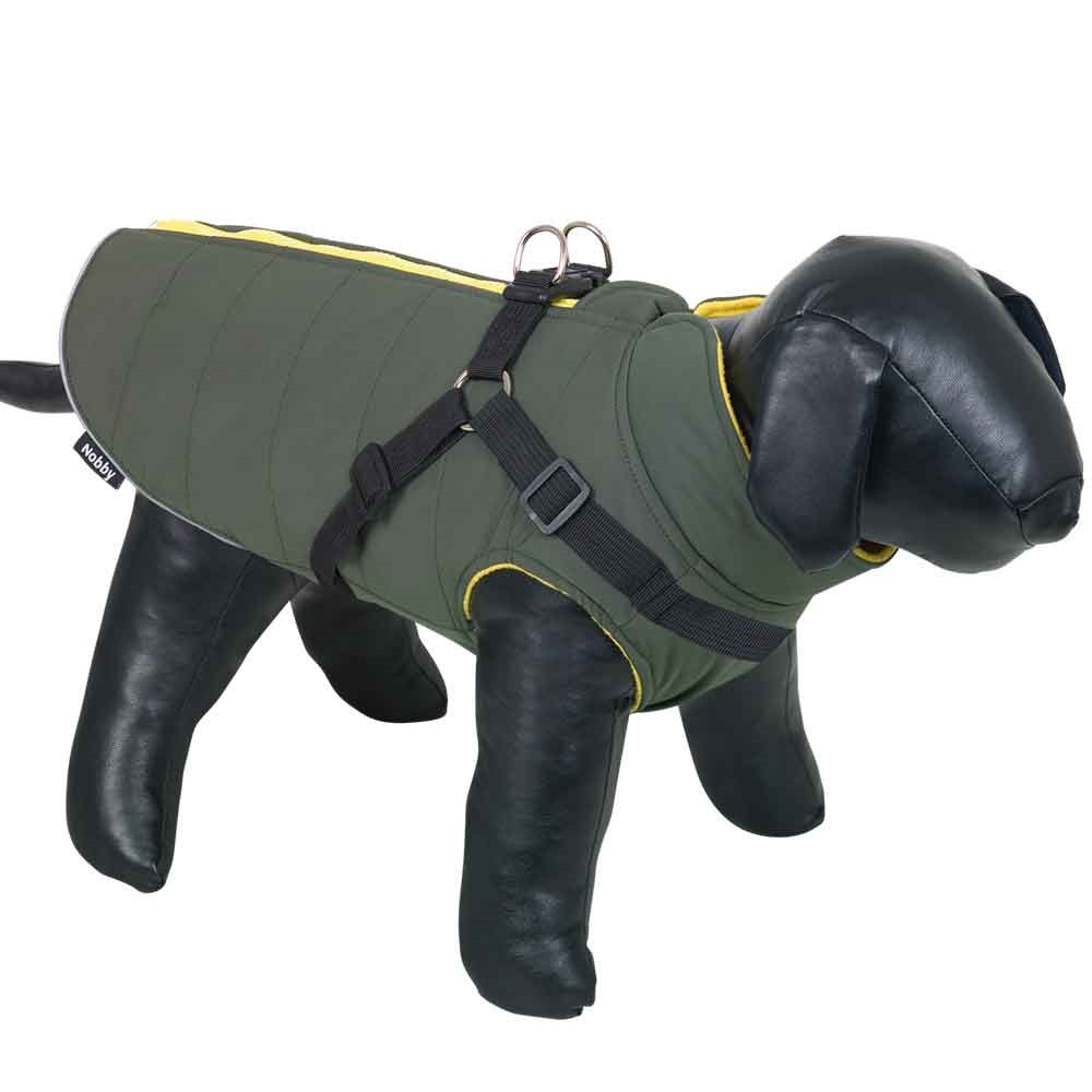 Hondenjas "SOBAK 2 in 1" 20 cm olijf-geel