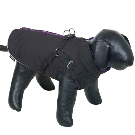 [NB65560] Hondenjas "SOBAK 2 in 1" 44 cm zwart-paars
