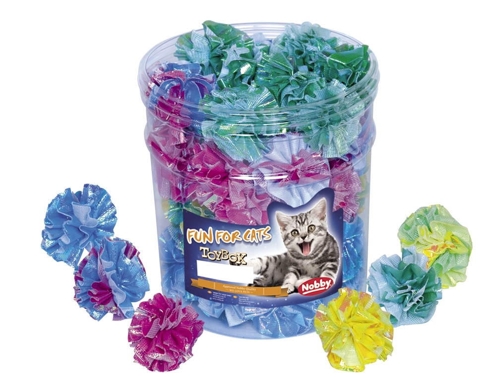 Speelgoedkist kat Tube 48 st.  4,5 cm Mix kleuren