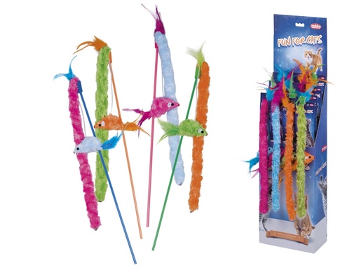 [NB66901] Varenblad met speelgoed display 18 st, hengel 45 cm+37 cm Mix kleuren