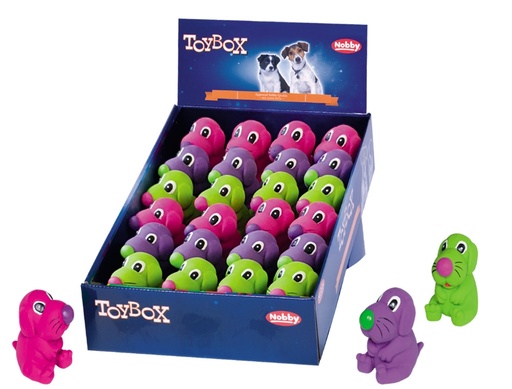 [NB67027] Latex speelgoedhonden display 24 st. 