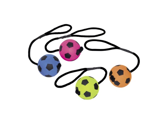 [NB67230] Voetbal van schuimrubber met touw