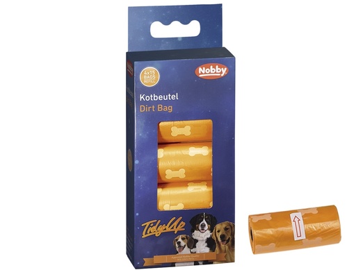 [NB67359] TidyUp Poepzakje met botprint oranje