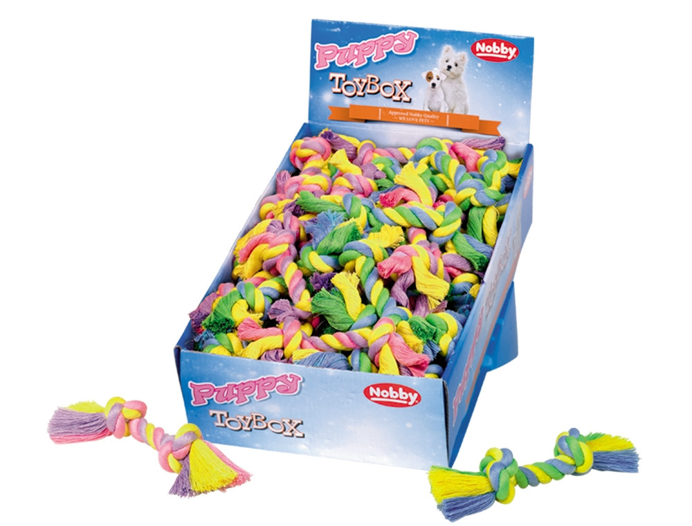 Touwspeeltje, puppybox "Katoenen touw"