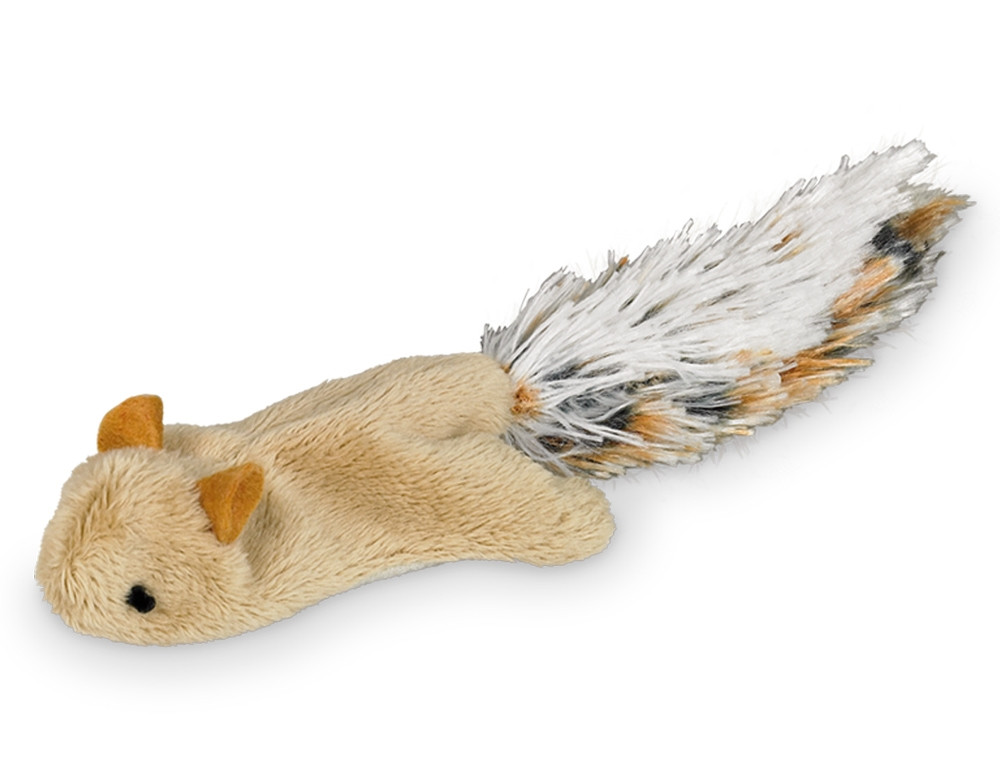 Pluche eekhoorn met kattenkruid
